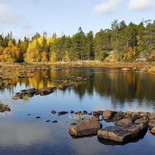 Схема вышивки «пейзаж»