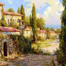 Схема вышивки «южный городок»