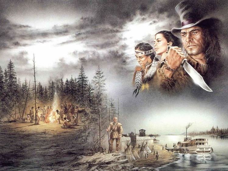 дикий запад - картина - оригинал