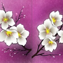 Схема вышивки «Цветение»