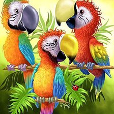 Схема вышивки «Дружная семейка»