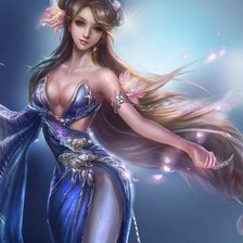 Схема вышивки «девушка фэнтази»