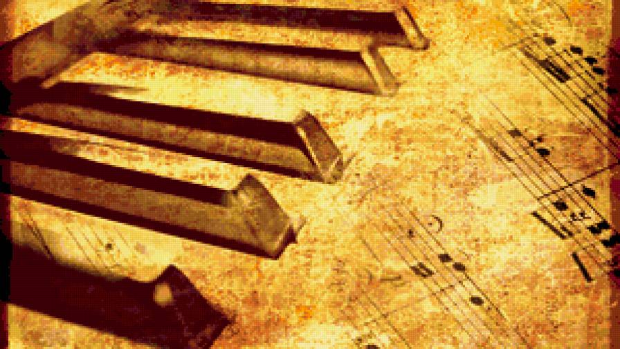 Музыка души - аккорды, ноты, клавиши, фортепиано, пианино - предпросмотр