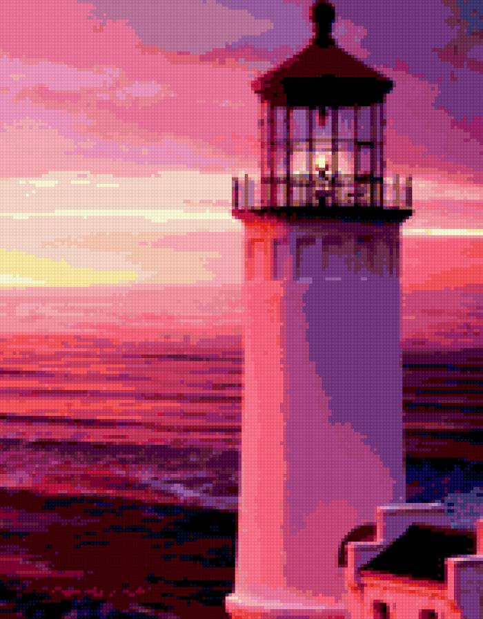 Маяк - пейзаж, маяк - предпросмотр