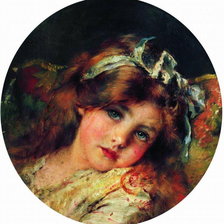 Схема вышивки «Детская головка»