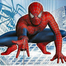 Схема вышивки «Человек-паук»