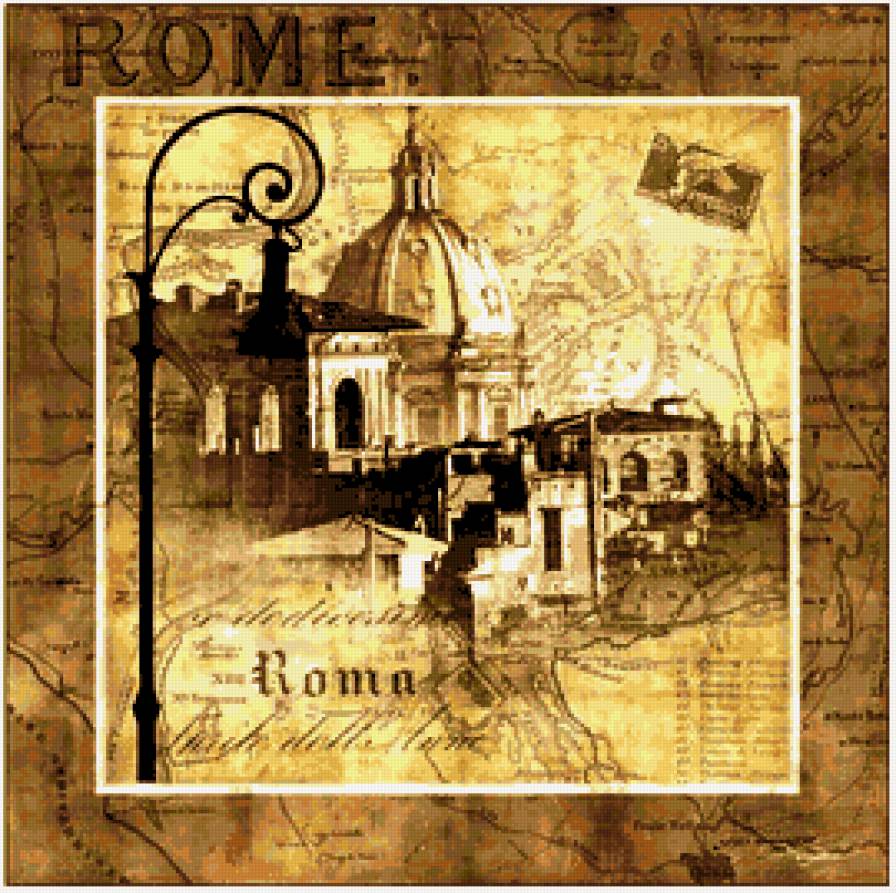 Roma - сепия, рим - предпросмотр