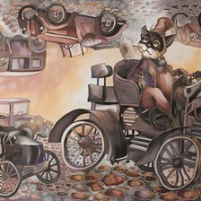 Схема вышивки «кот»