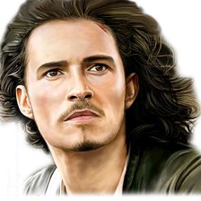 Схема вышивки «Орландо Блум»