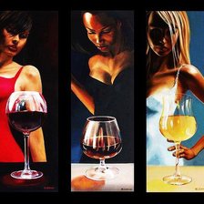 Схема вышивки «Девушки»