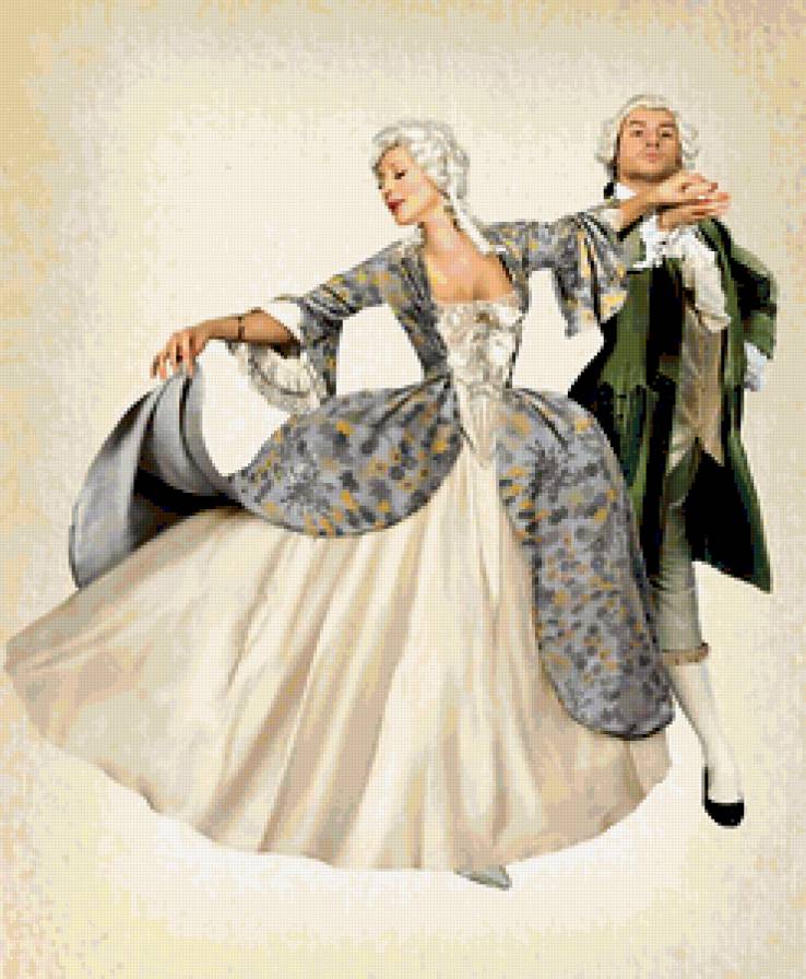 Танцующая Пара - вальс, девушка, парень, пара, картина, танец - предпросмотр