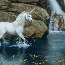 Схема вышивки «Единорог»