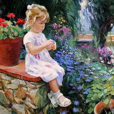 Схема вышивки «Девочка»