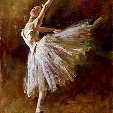 Схема вышивки «балерина»