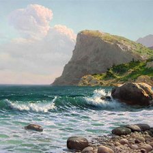 Схема вышивки «морской пейзаж»