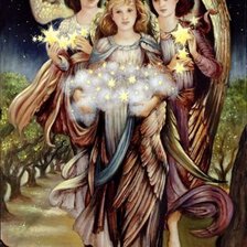 Схема вышивки «ангелы»