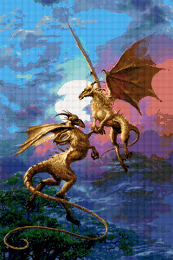 драконы - дракон, фентези - предпросмотр