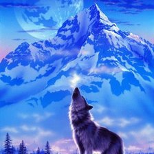 Схема вышивки «одинокая песня»