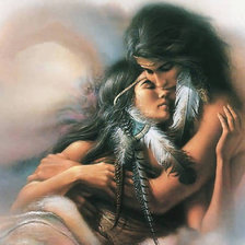 Схема вышивки «Индианская пара»