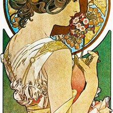 Схема вышивки «Девушка.»