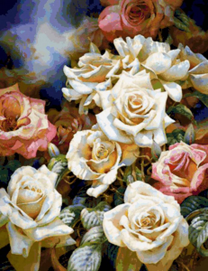 ЦВЕТЫ - букет, цветы, природа, картина, композиция - предпросмотр