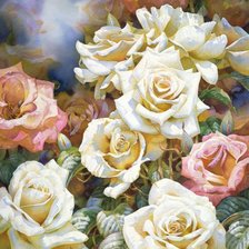 Схема вышивки «ЦВЕТЫ»