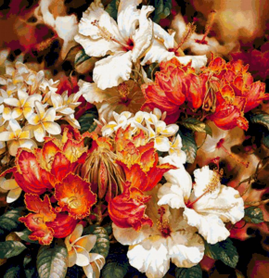 ЦВЕТЫ - картина, букет, композиция, цветы, природа - предпросмотр