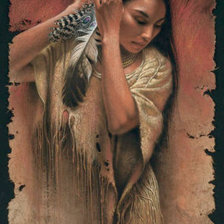 Схема вышивки «Индианка»