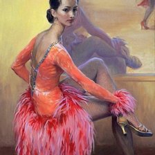 Схема вышивки «Танцовщица»