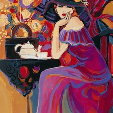 Схема вышивки «Девушка.»