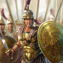 Схема вышивки «воин спартанец»