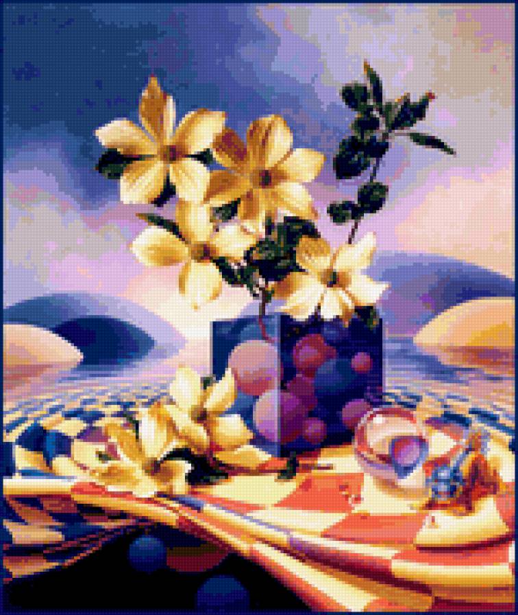 Геометрия цветов 6 - цветы - предпросмотр