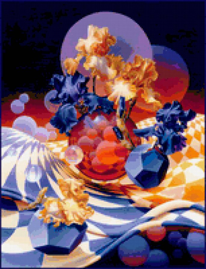 Геометрия цветов 7 - цветы - предпросмотр