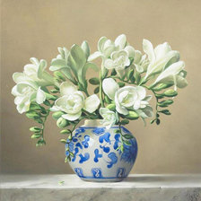 Схема вышивки «цветочки-3 фрезия»