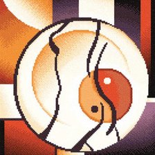 Схема вышивки «она»