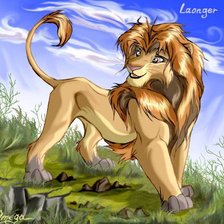 Схема вышивки «лев»