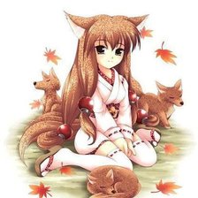 Схема вышивки «девочка-лиса»