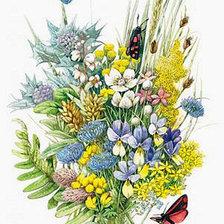 Схема вышивки «букет цветов»
