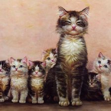 Схема вышивки «Мурзики»