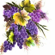 Схема вышивки «виноградная гроздь»