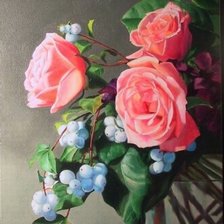 Схема вышивки «розы»