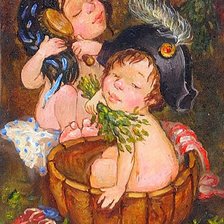 Схема вышивки «русская баня»