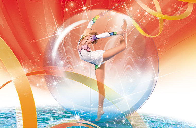 гимнастка - девушка - оригинал