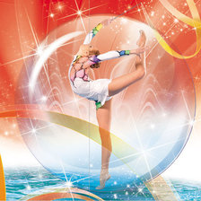 Схема вышивки «гимнастка»