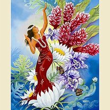 Схема вышивки «фея цветов»