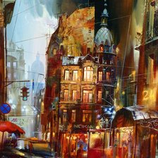 Схема вышивки «Иван Савицкий. Фантастический Петербург»