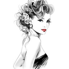 Схема вышивки «серия - Женский образ»