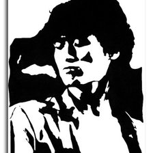 Схема вышивки «Виктор Цой»