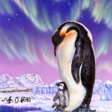 Схема вышивки «пингвин»