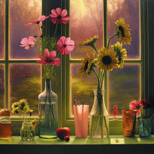 Схема вышивки «окно»